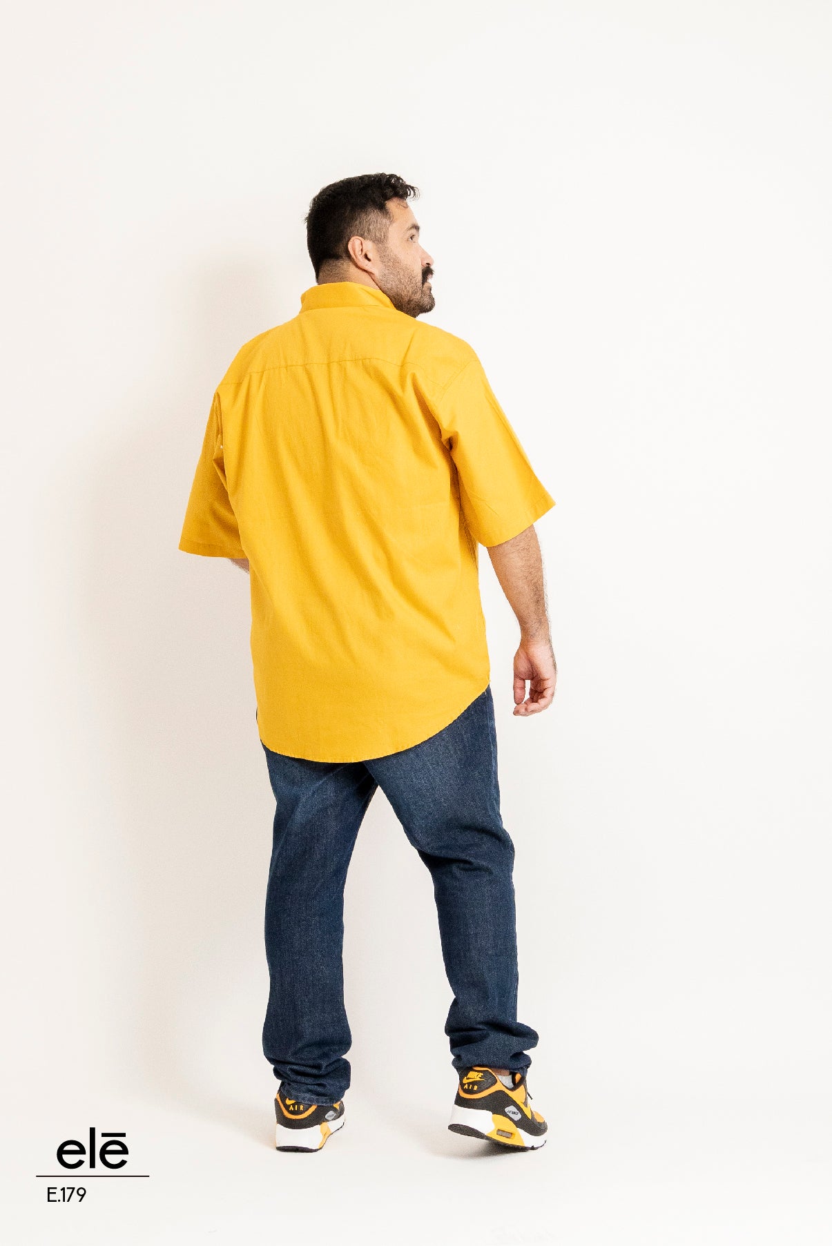 CAMISA AMARILLO LISA MANGA CORTA