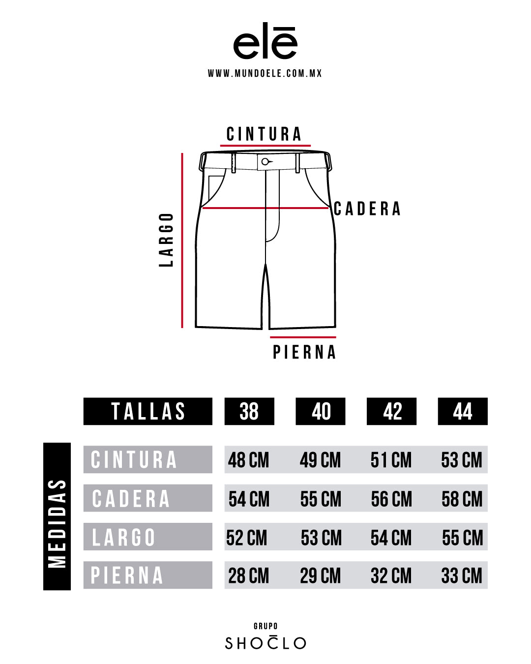BERMUDA DE GABARDINA NEGRO