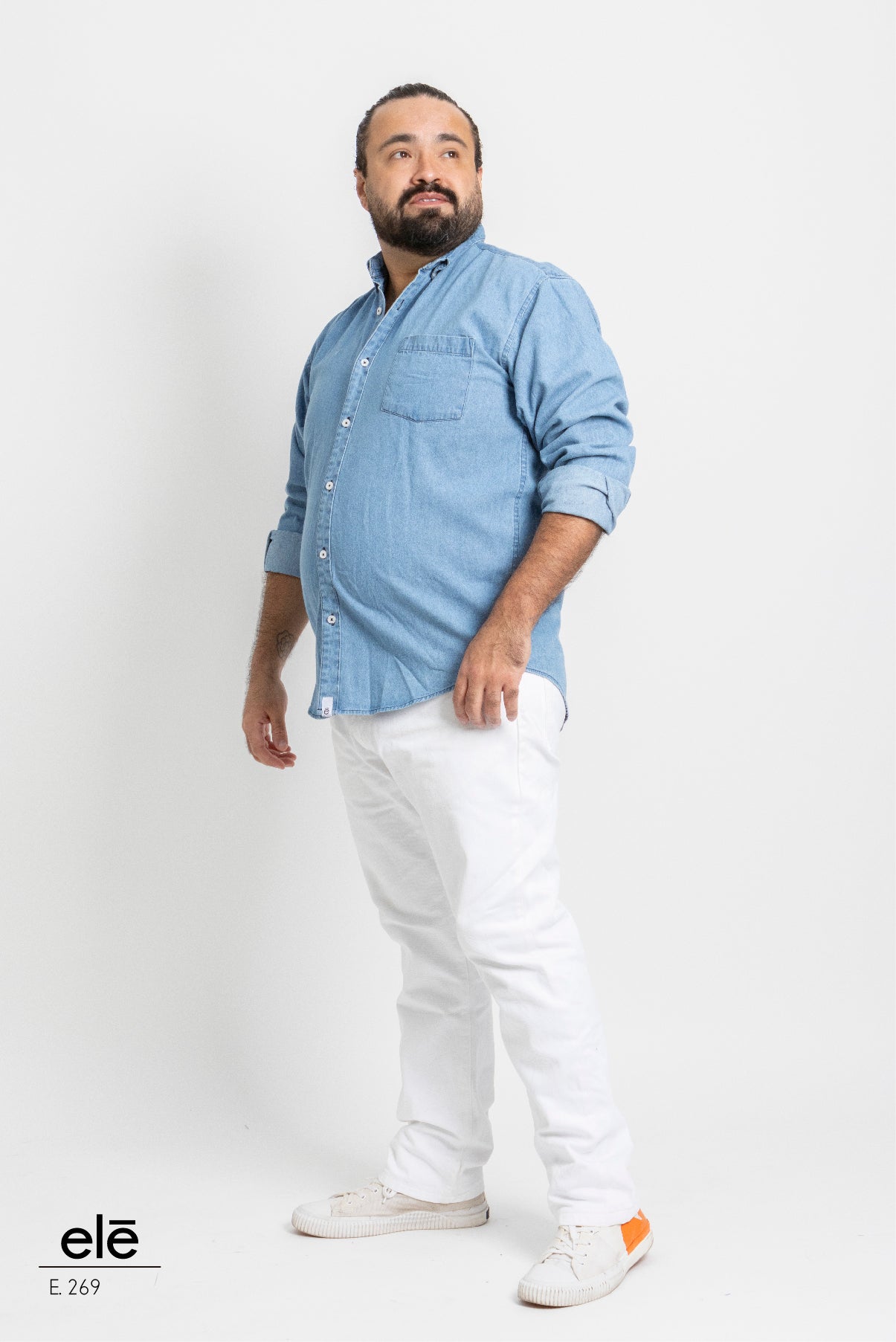 CAMISA LISA AZUL INDIGO