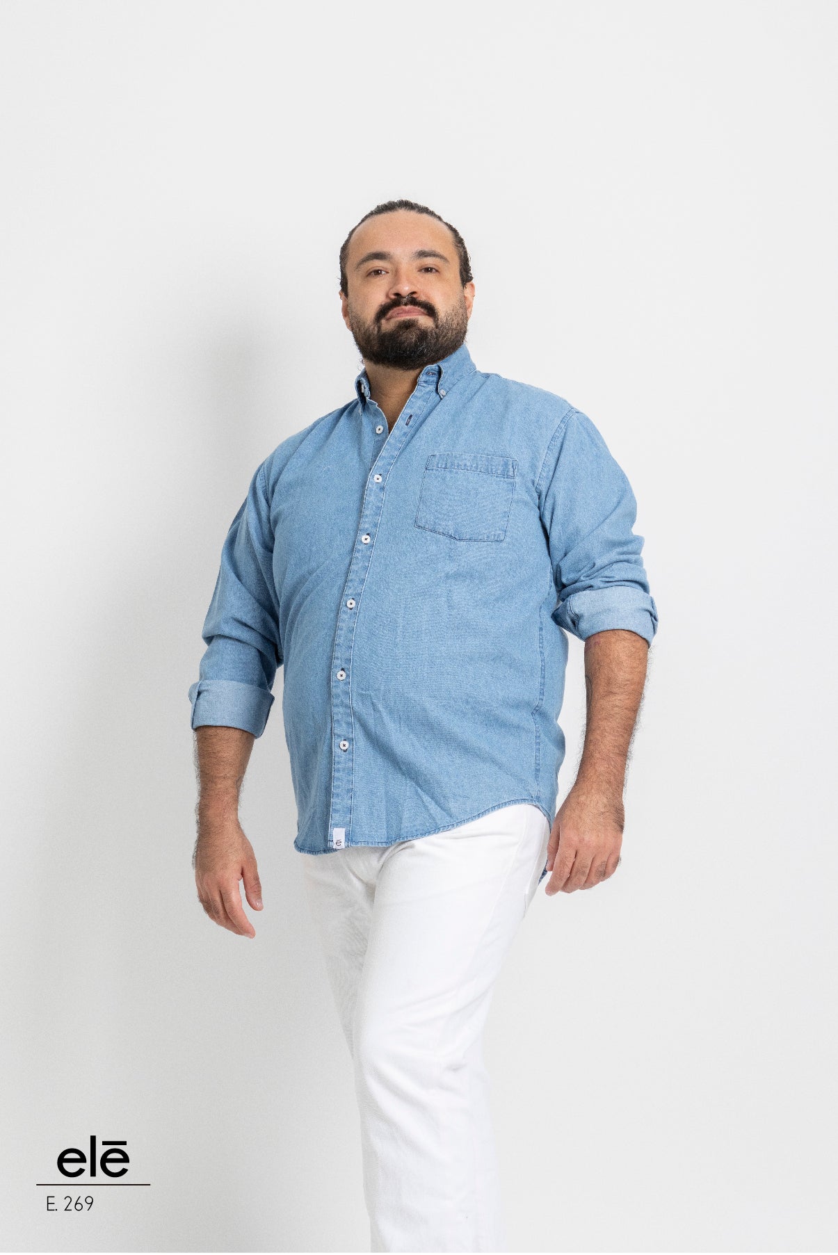CAMISA LISA AZUL INDIGO