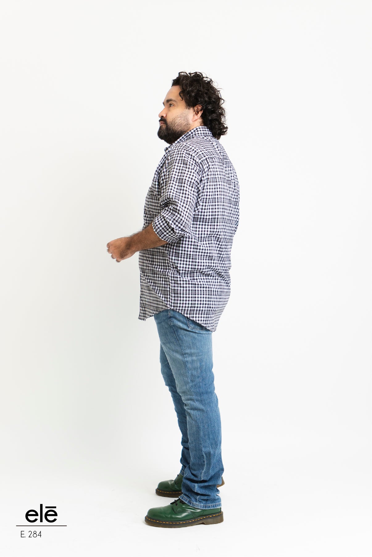 CAMISA CUADROS NEGRO Y BLANCO