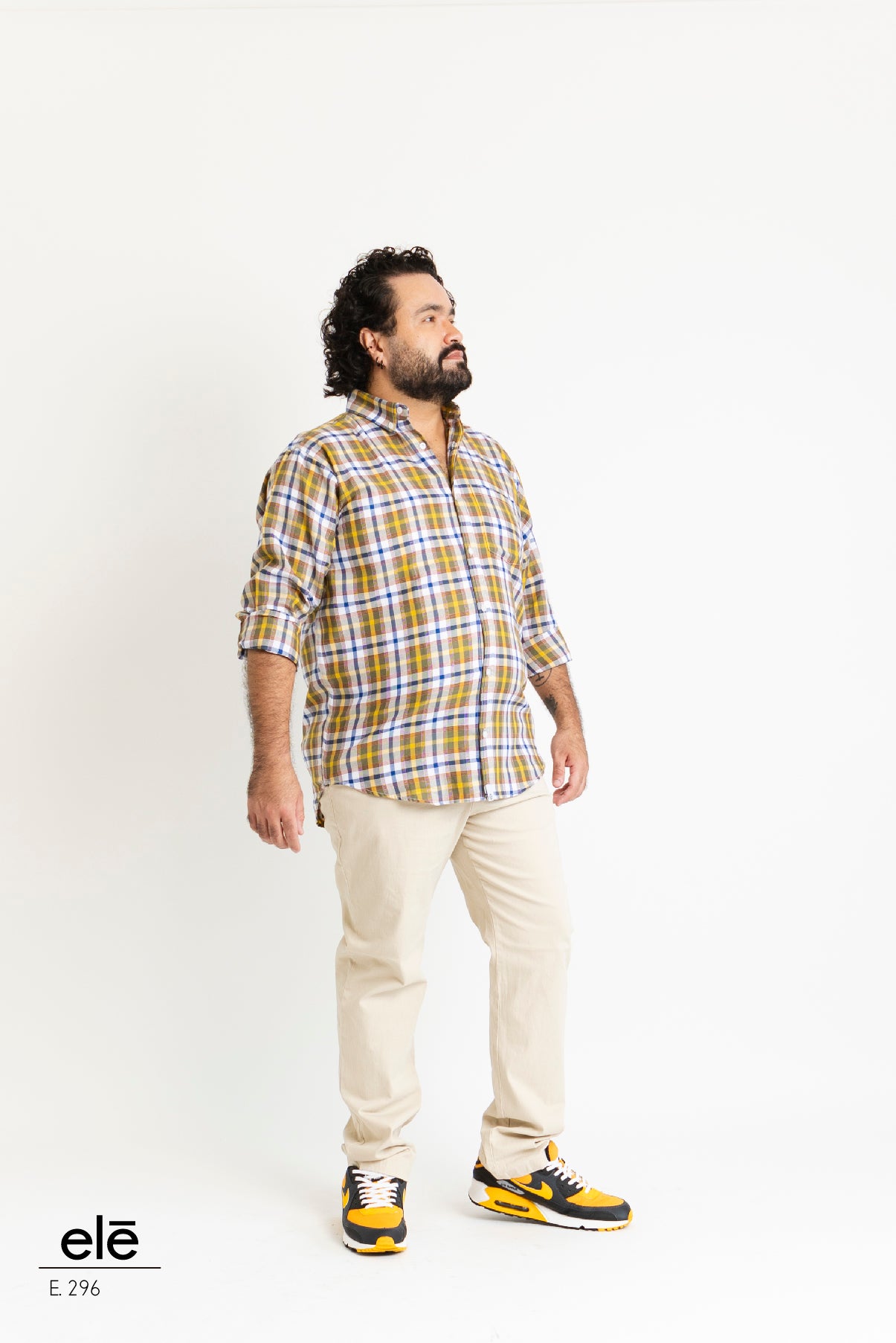 CAMISA CUADROS AZUL, AMARILLO, VERDE