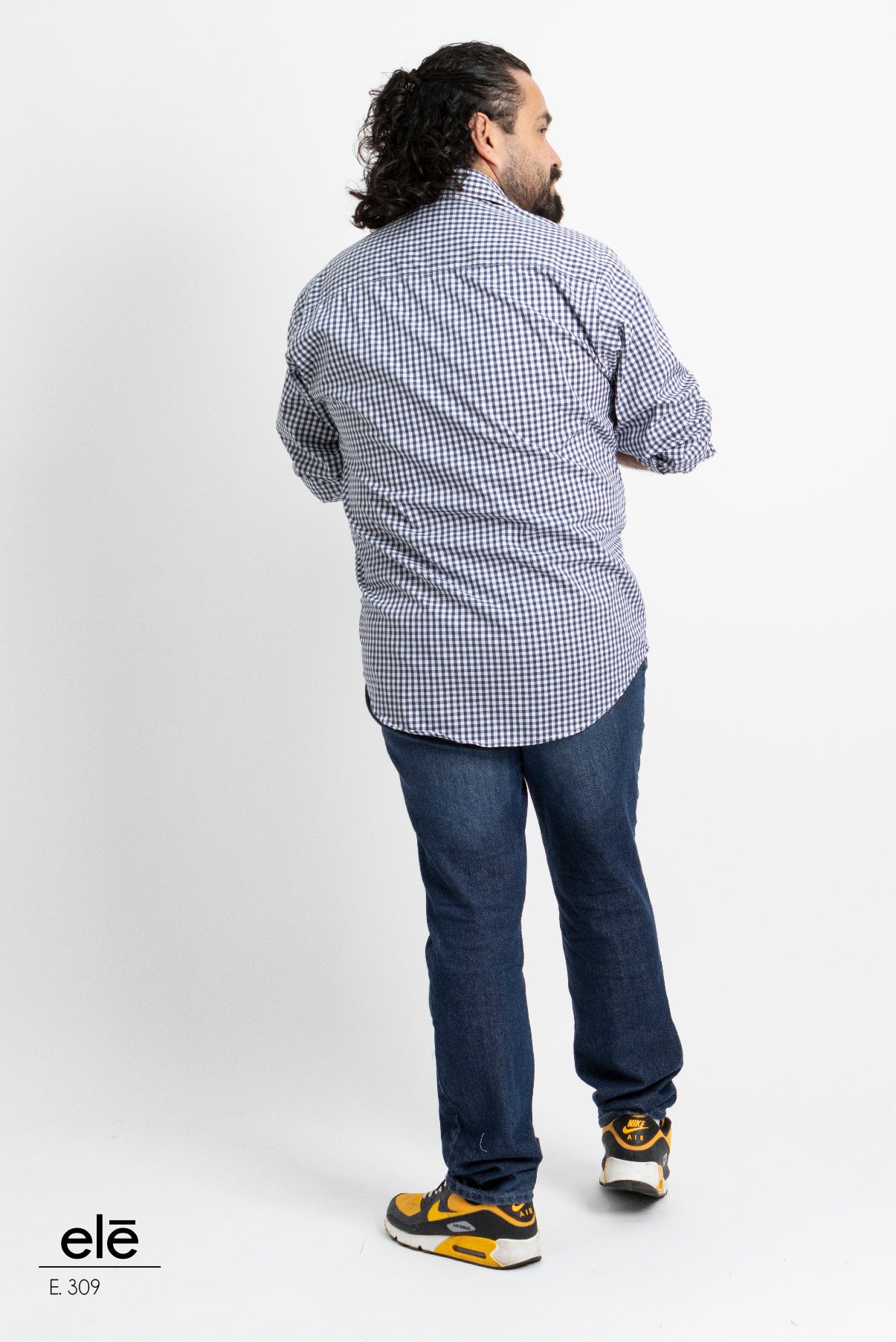 CAMISA CUADROS AZUL Y BLANCO