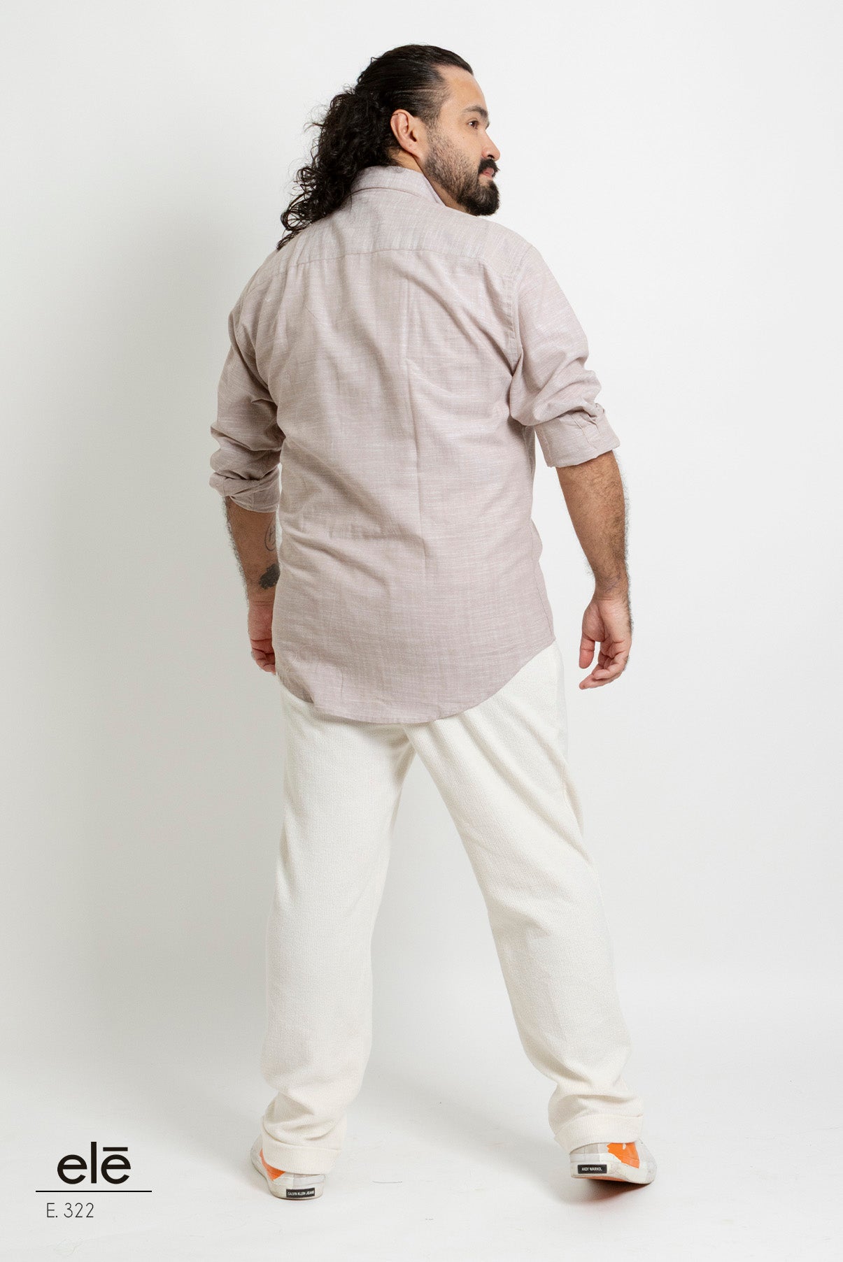 CAMISA LISA CAFE CLARO
