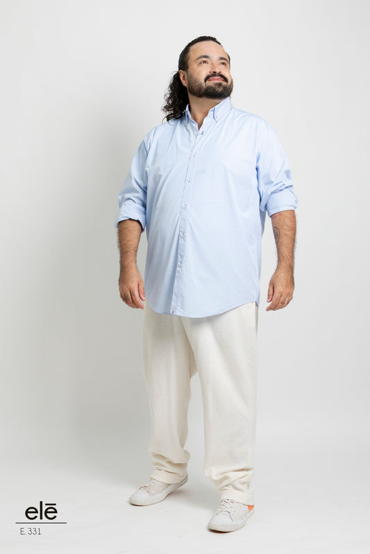 CAMISA CUADROS AZUL Y BLANCO