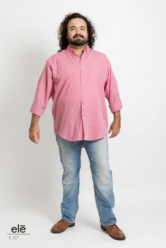 CAMISA CUADROS ROJO Y BLANCO