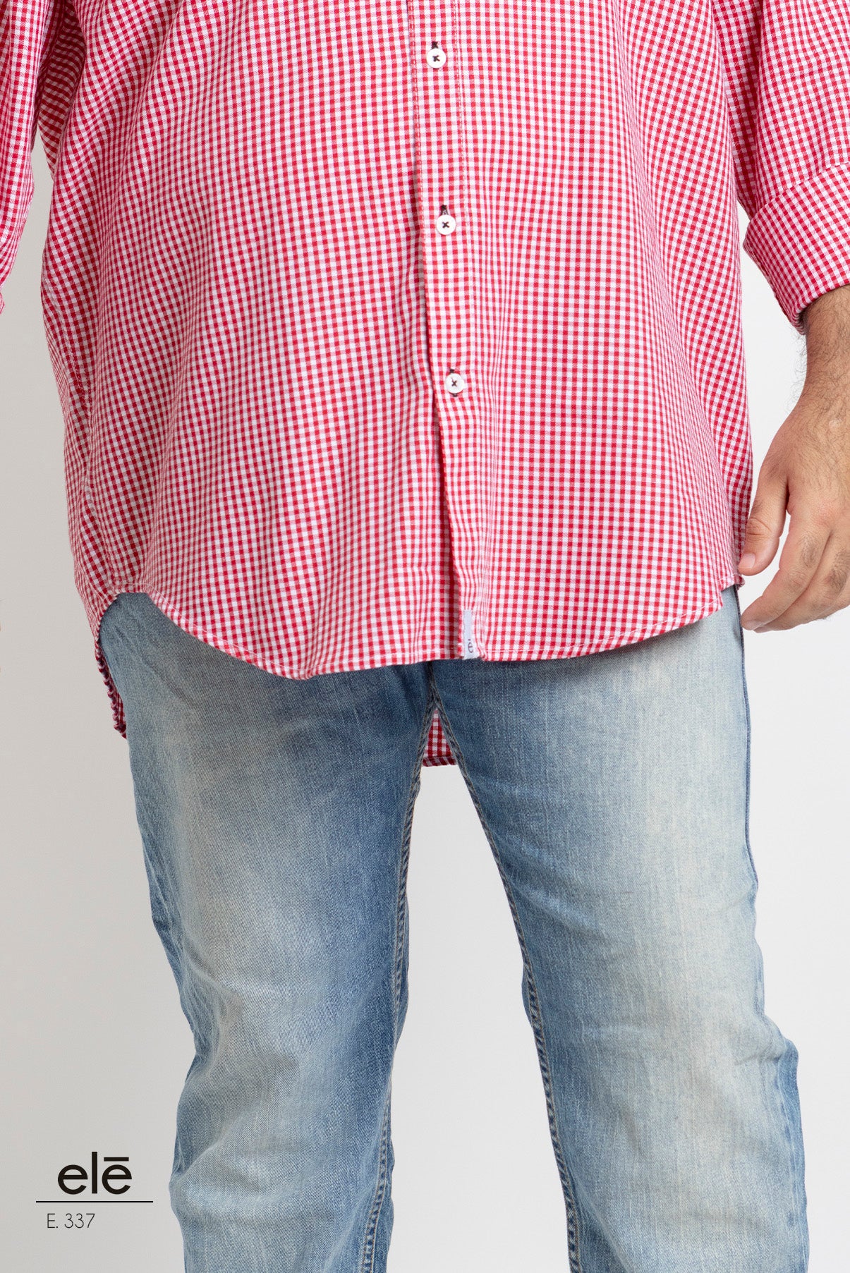 CAMISA CUADROS ROJO Y BLANCO