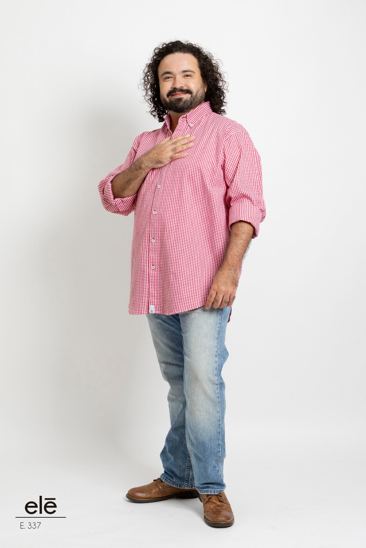 CAMISA CUADROS ROJO Y BLANCO