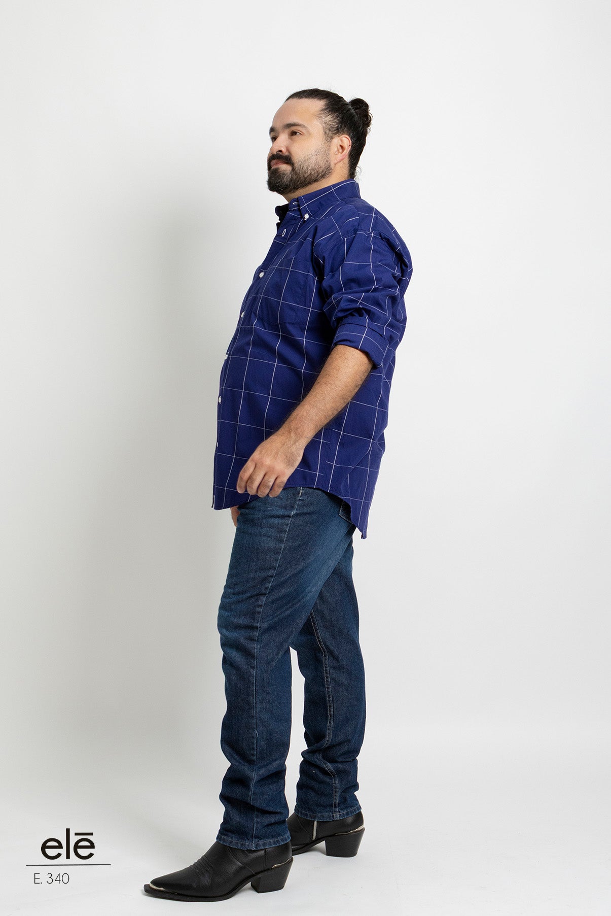 CAMISA CUADROS AZUL MARINO