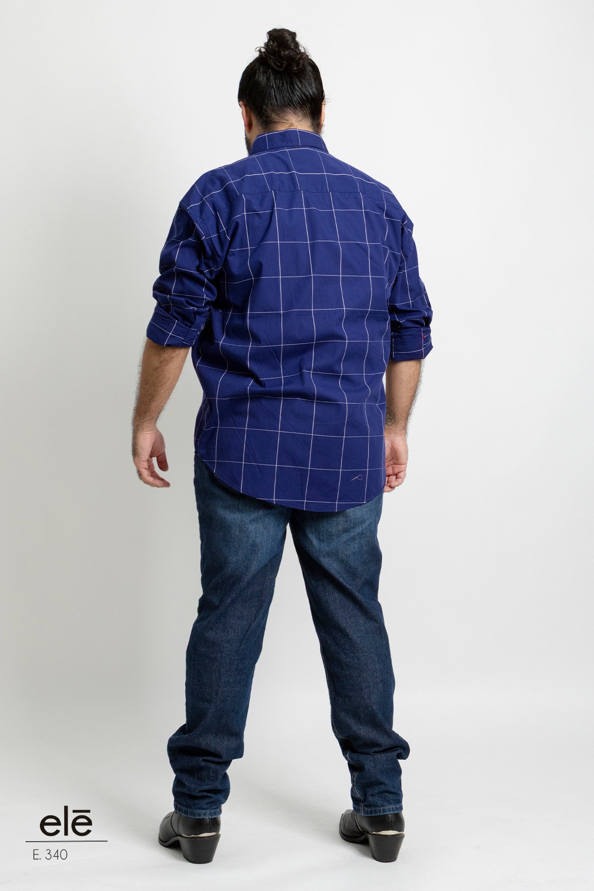 CAMISA CUADROS AZUL MARINO
