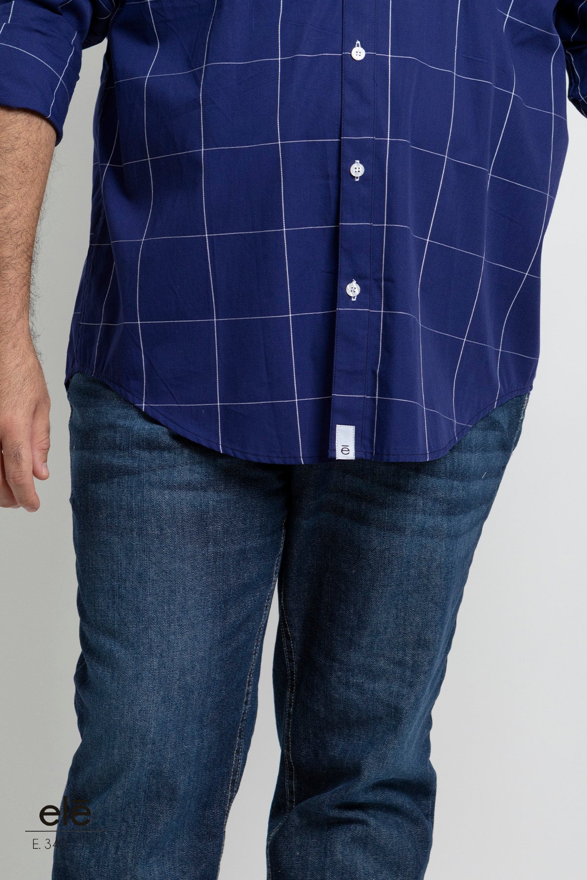 CAMISA CUADROS AZUL MARINO