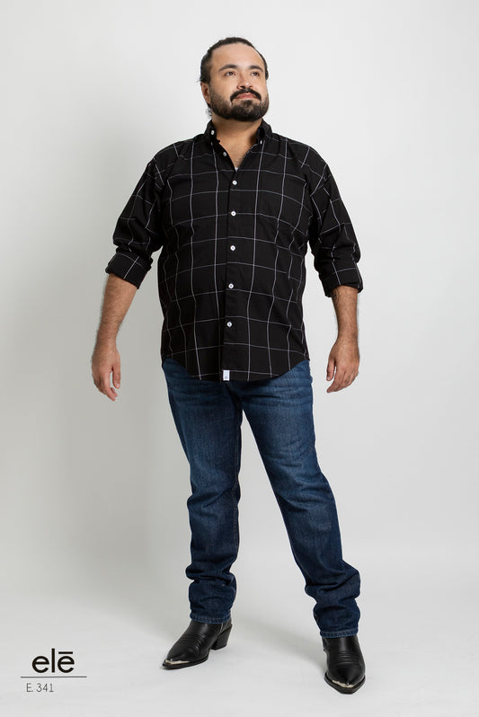 CAMISA CUADROS NEGRO
