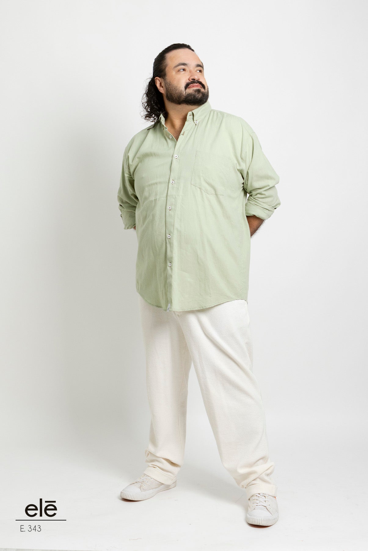 CAMISA LISA VERDE CLARO