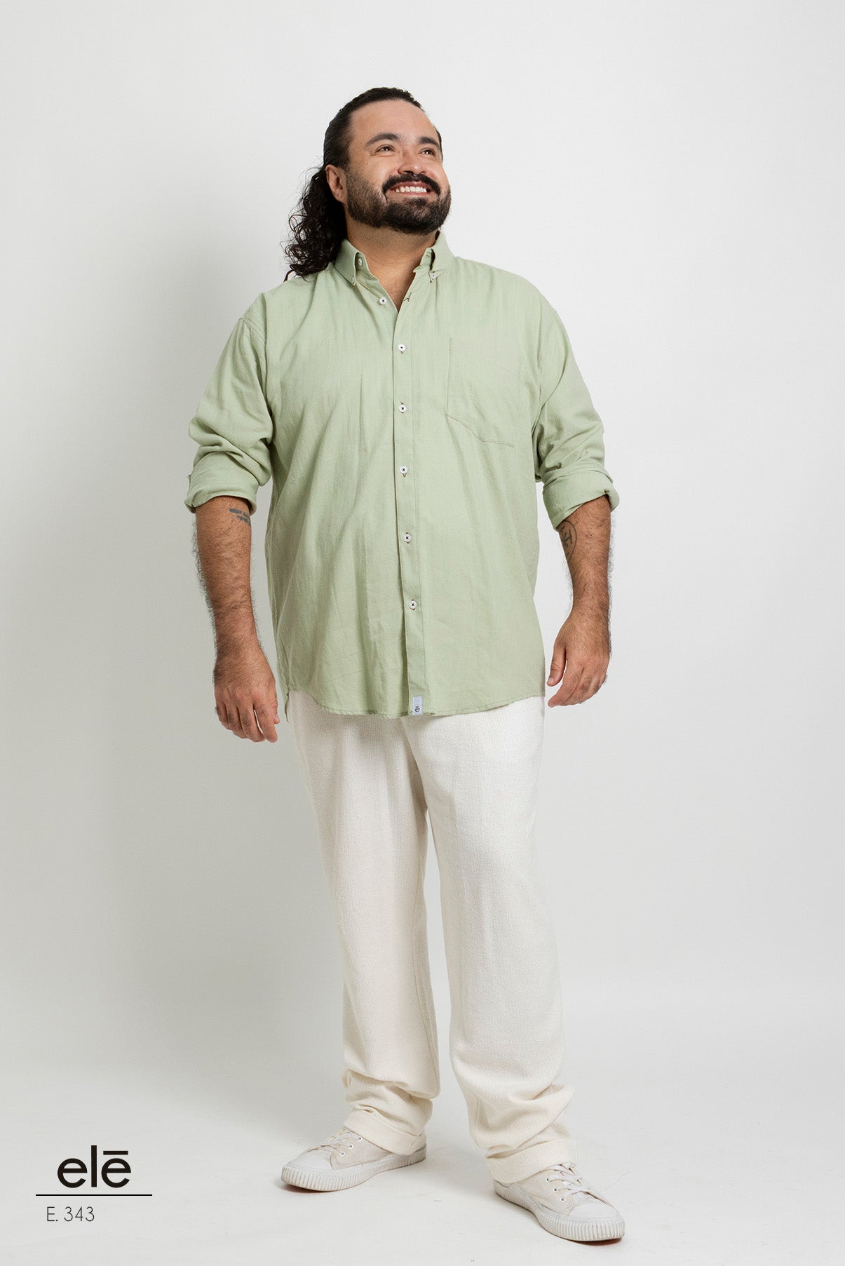 CAMISA LISA VERDE CLARO