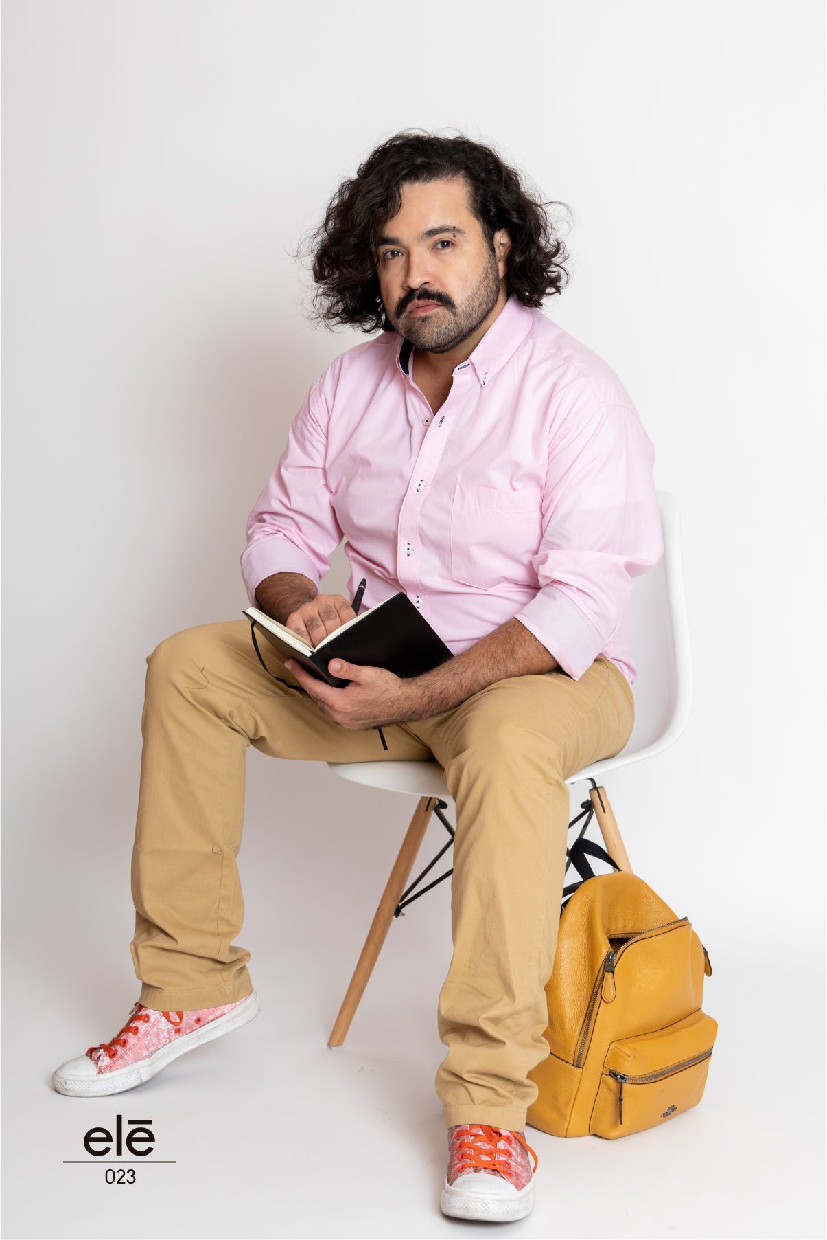 CAMISA ROSA LISA COMBINACIÓN PUÑO Y CUELLO