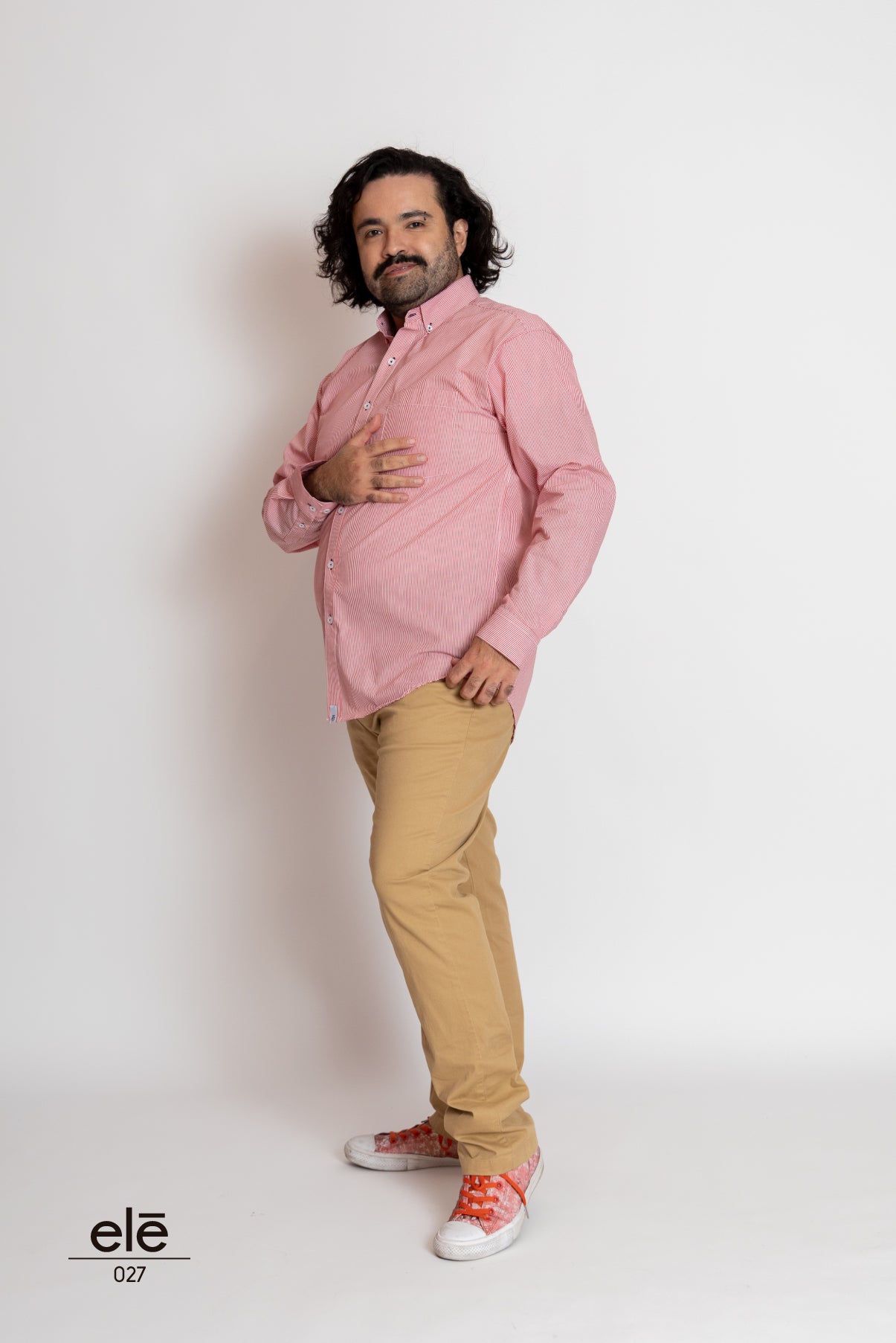 CAMISA RAYITAS ROJAS