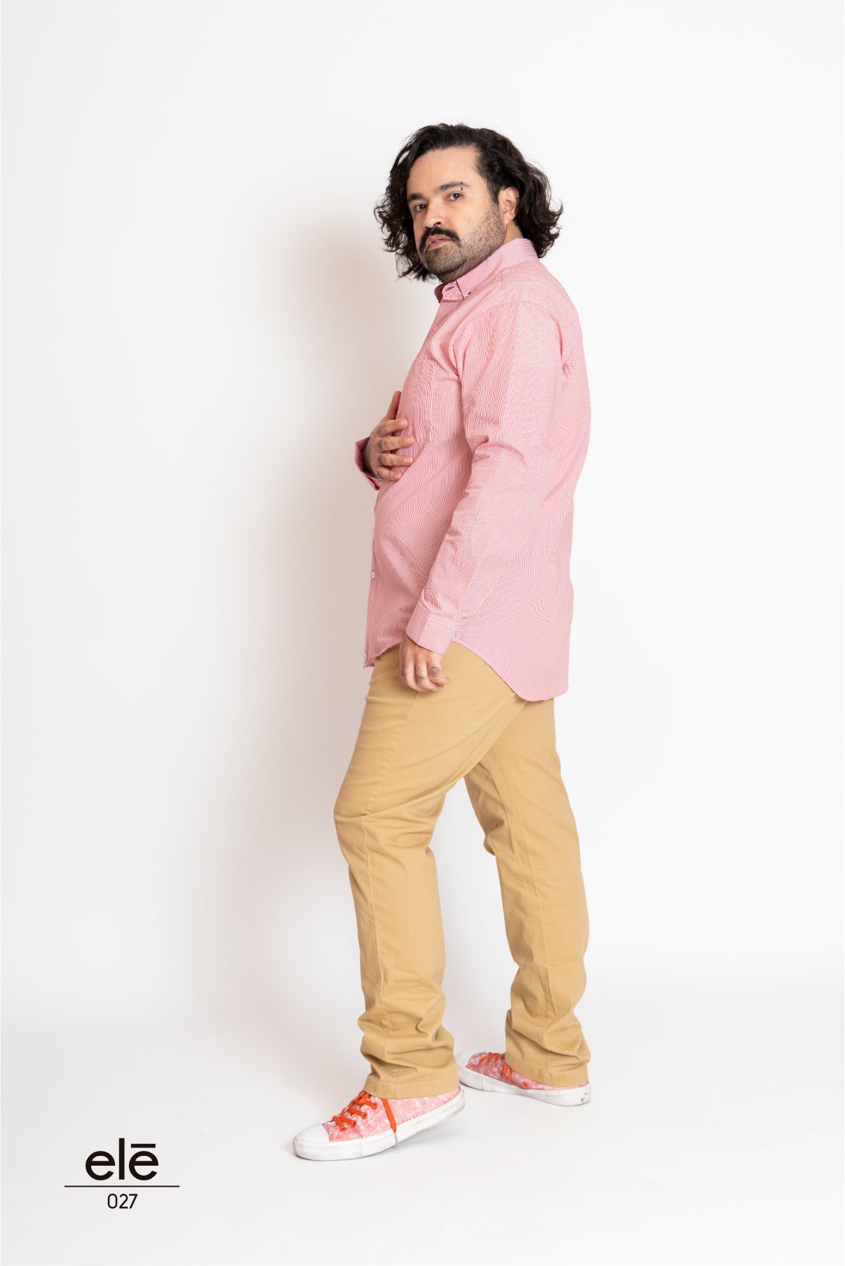 CAMISA RAYITAS ROJAS