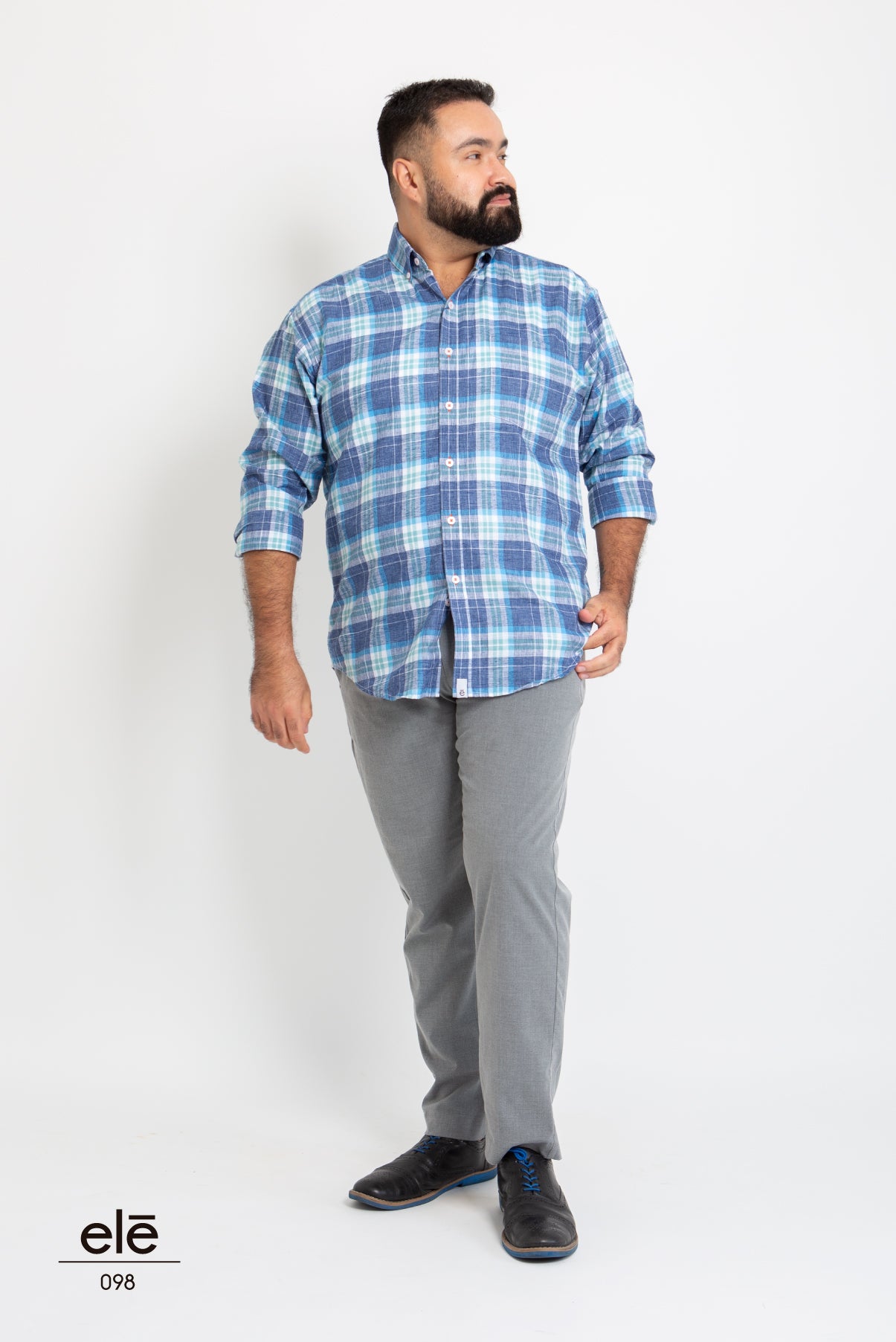 CAMISA CUADROS AZUL MARINO VERDE