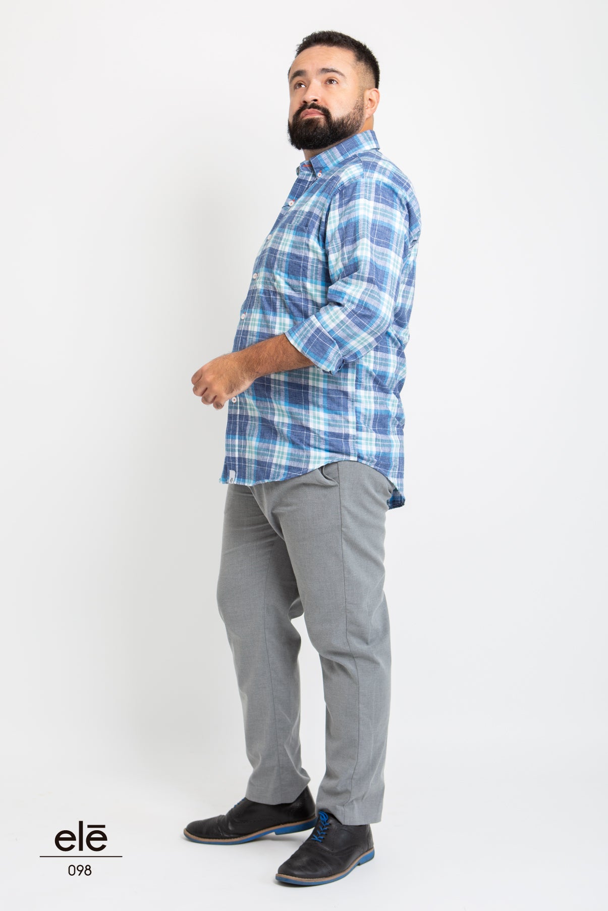 CAMISA CUADROS AZUL MARINO VERDE