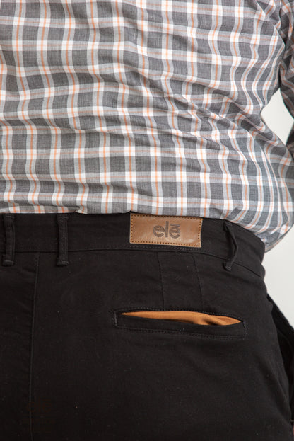 BERMUDA DE GABARDINA NEGRO