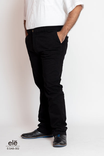 PANTALON DE GABARDINA NEGRO