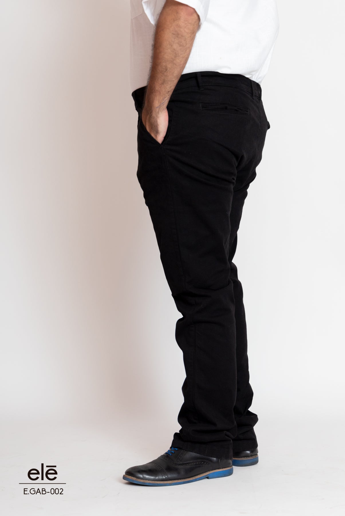 PANTALON DE GABARDINA NEGRO
