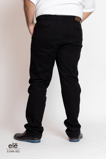 PANTALON DE GABARDINA NEGRO