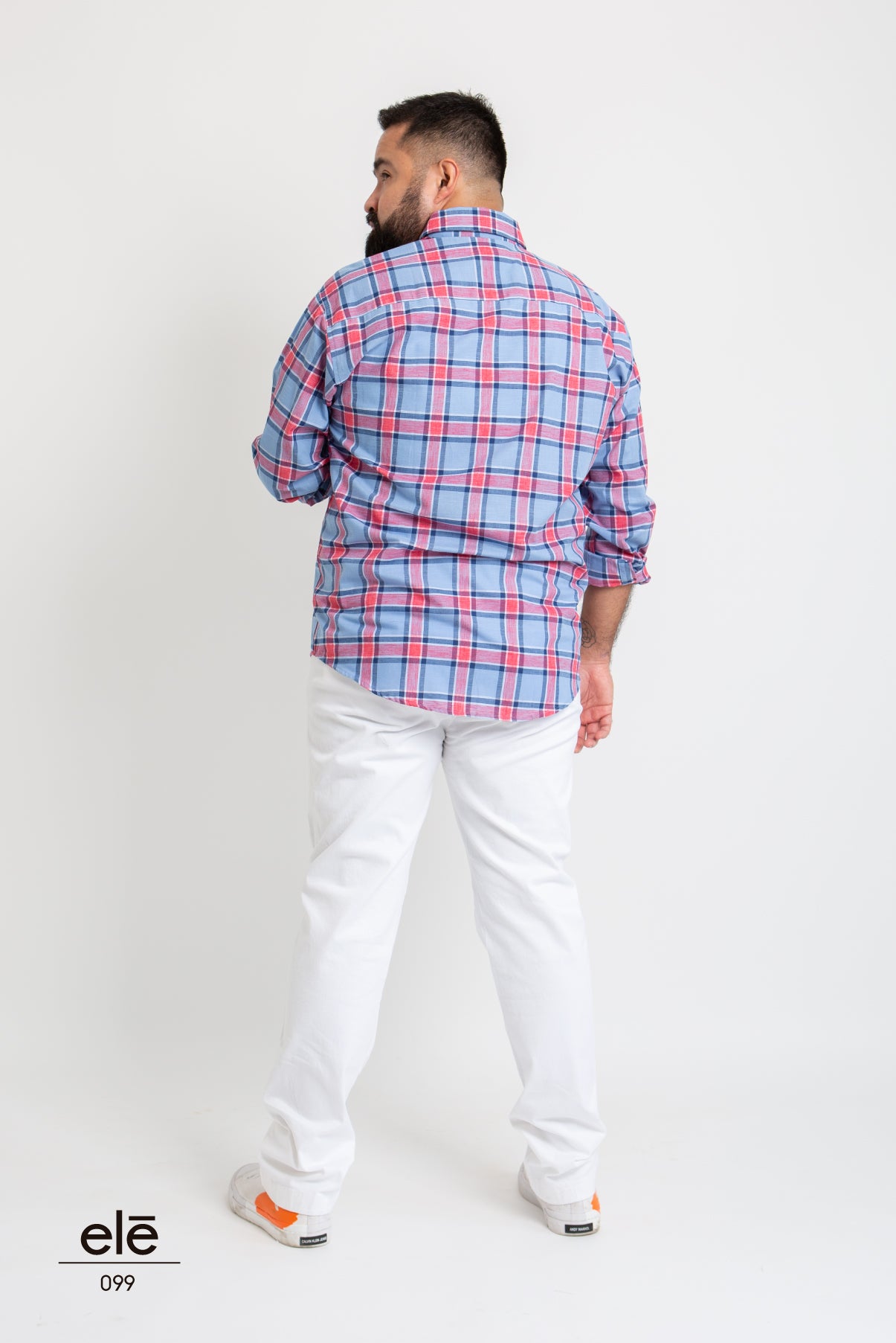 CAMISA CUADROS AZUL Y ROJO