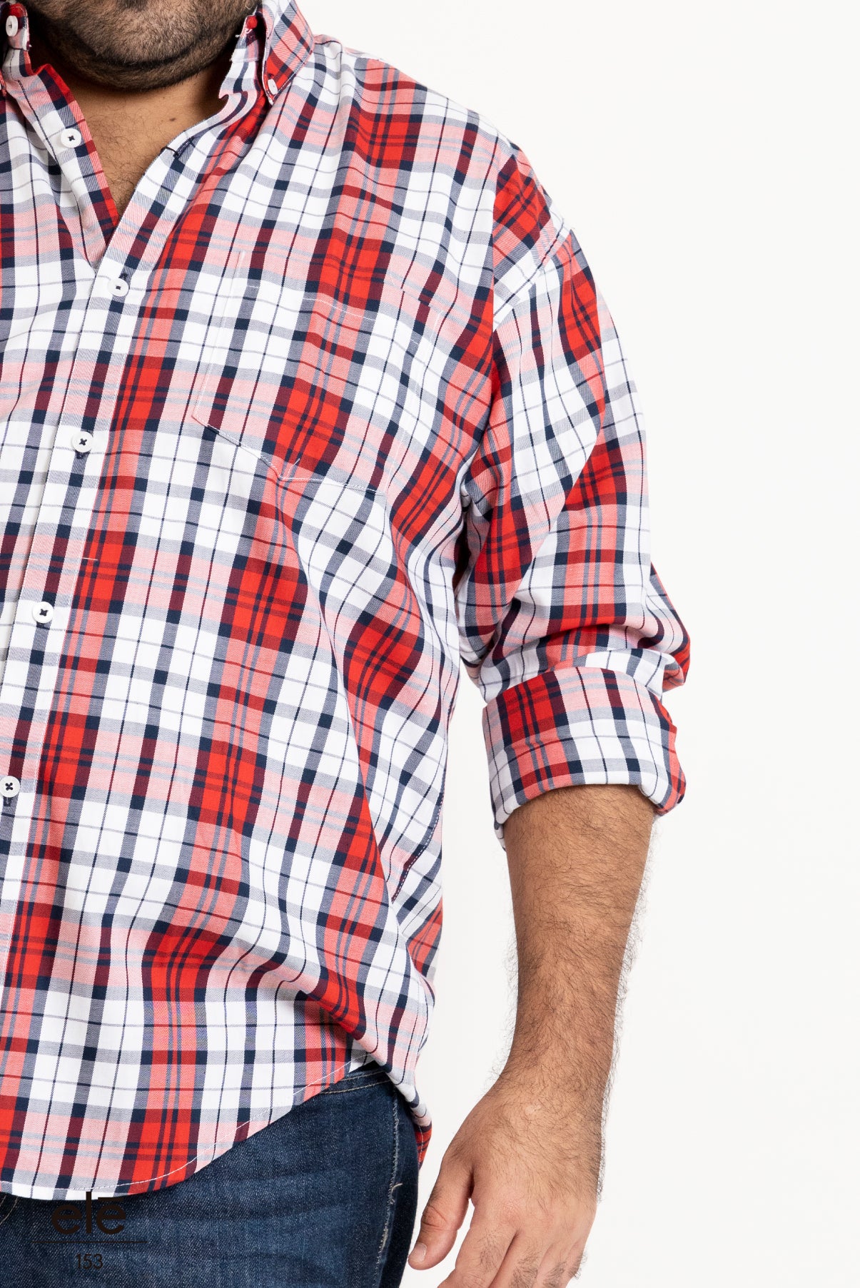 Camisa cuadros rojo shops