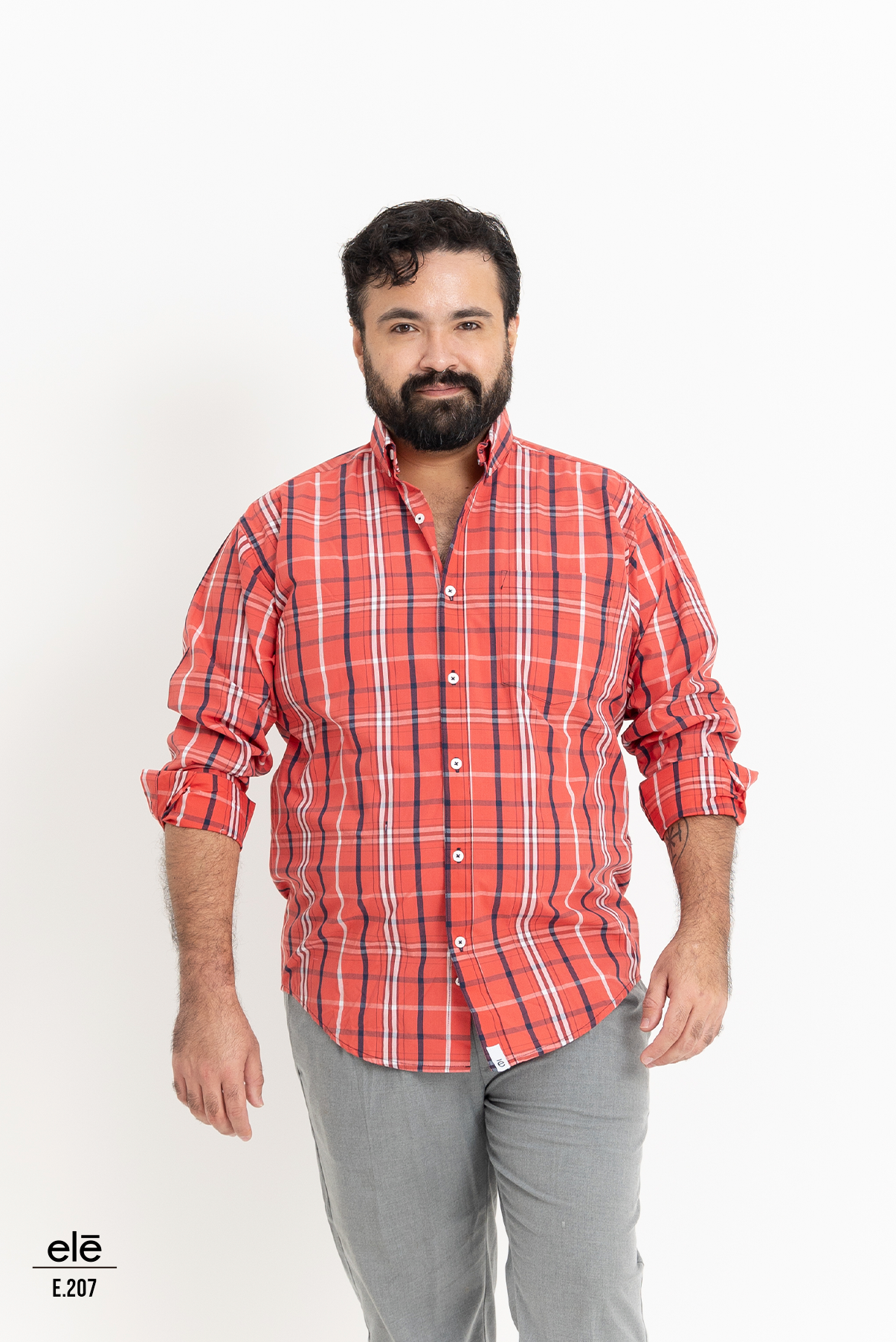 CAMISA CUADRO ROJO Y BLANCO