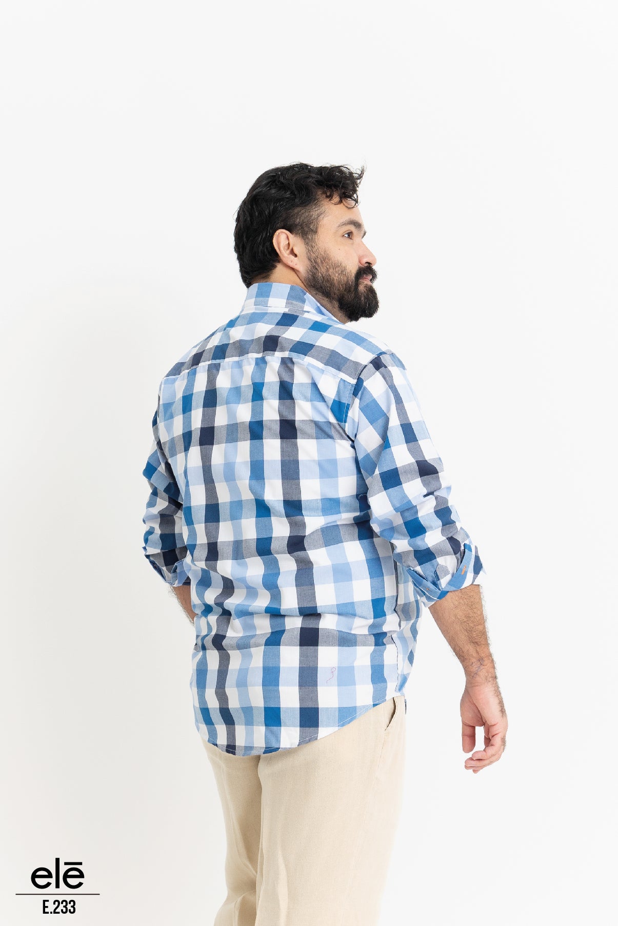 CAMISA CUADROS AZUL CILO, AZUL MARINO Y BLANCO