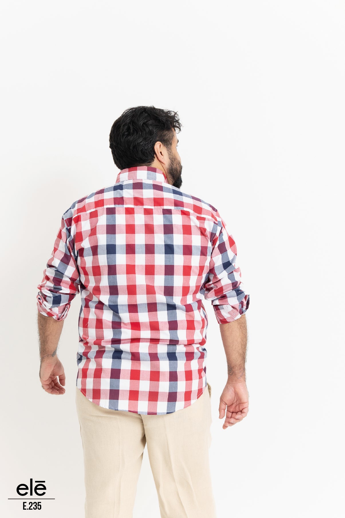 CAMISA CUADROS AZUL Y ROJO