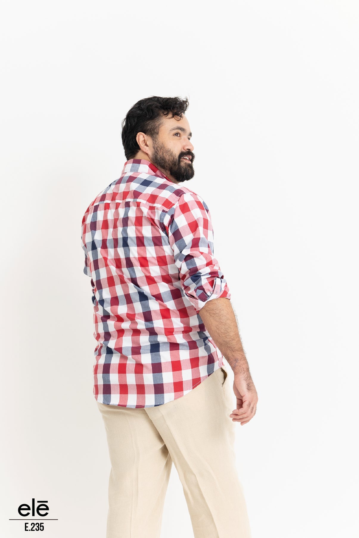 CAMISA CUADROS AZUL Y ROJO