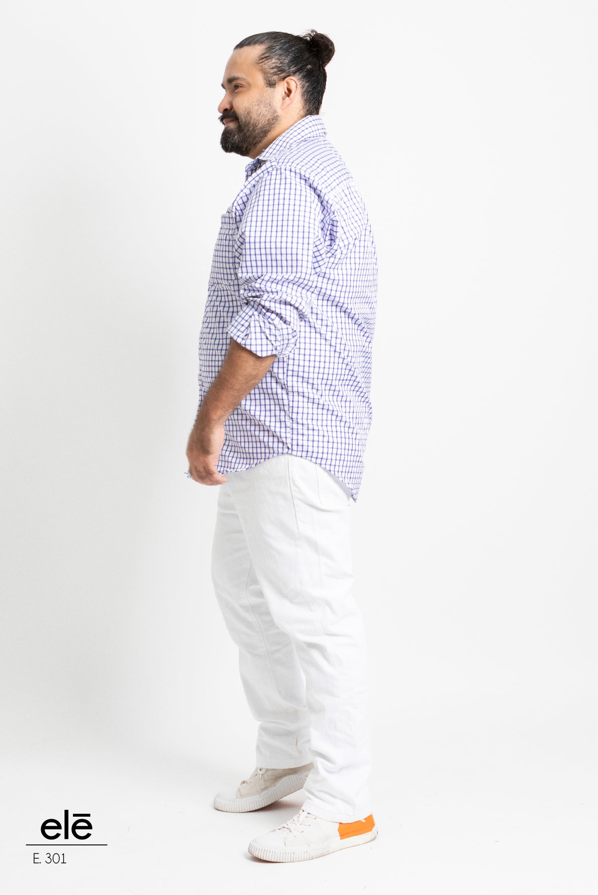 CAMISA CUADROS AZUL Y BLANCO