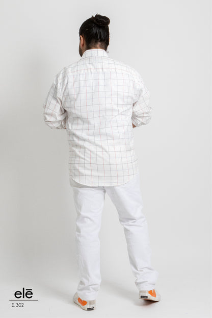 CAMISA CUADROS BLANCO, ROJO, AZUL Y NEGRO