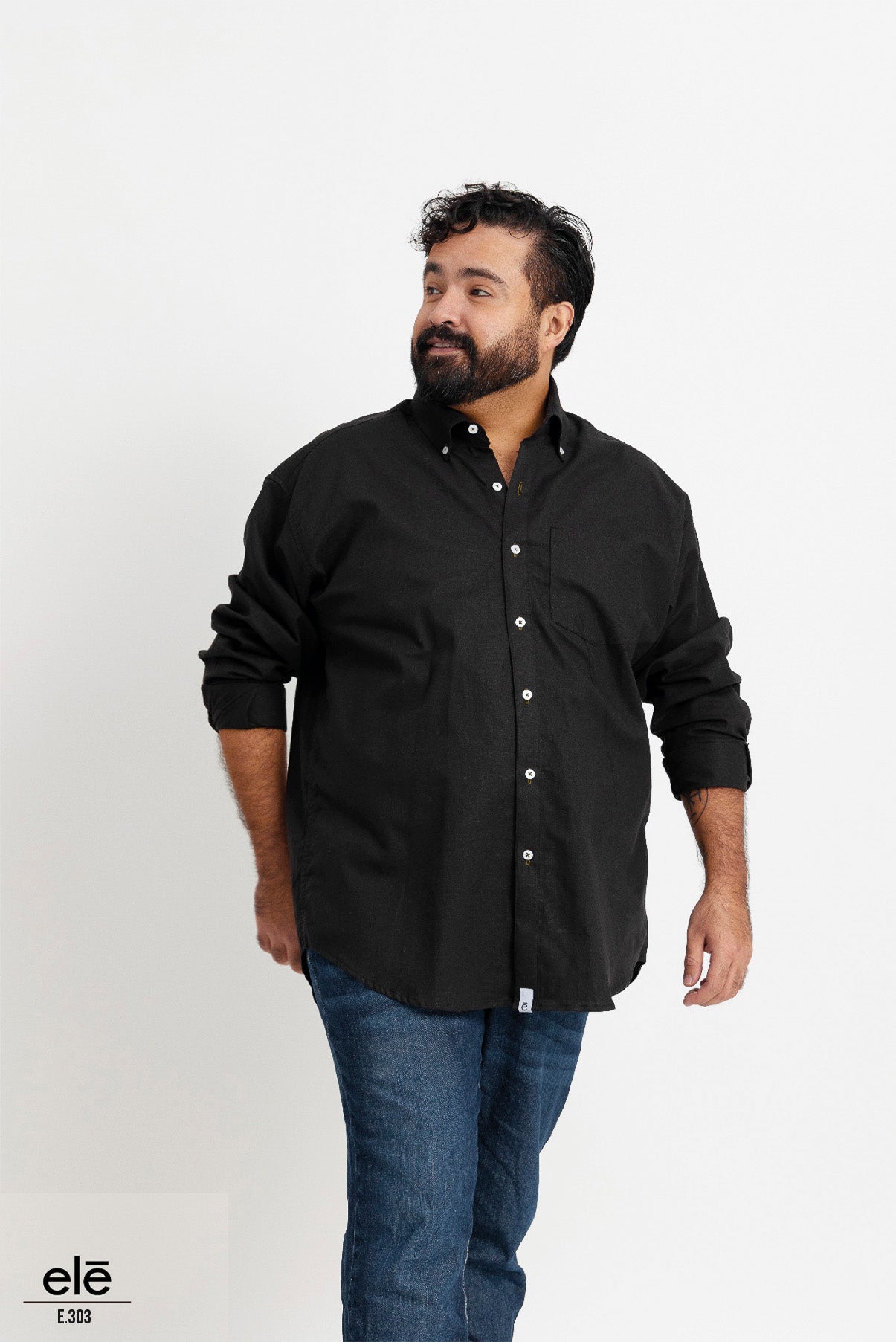 CAMISA LISA NEGRO