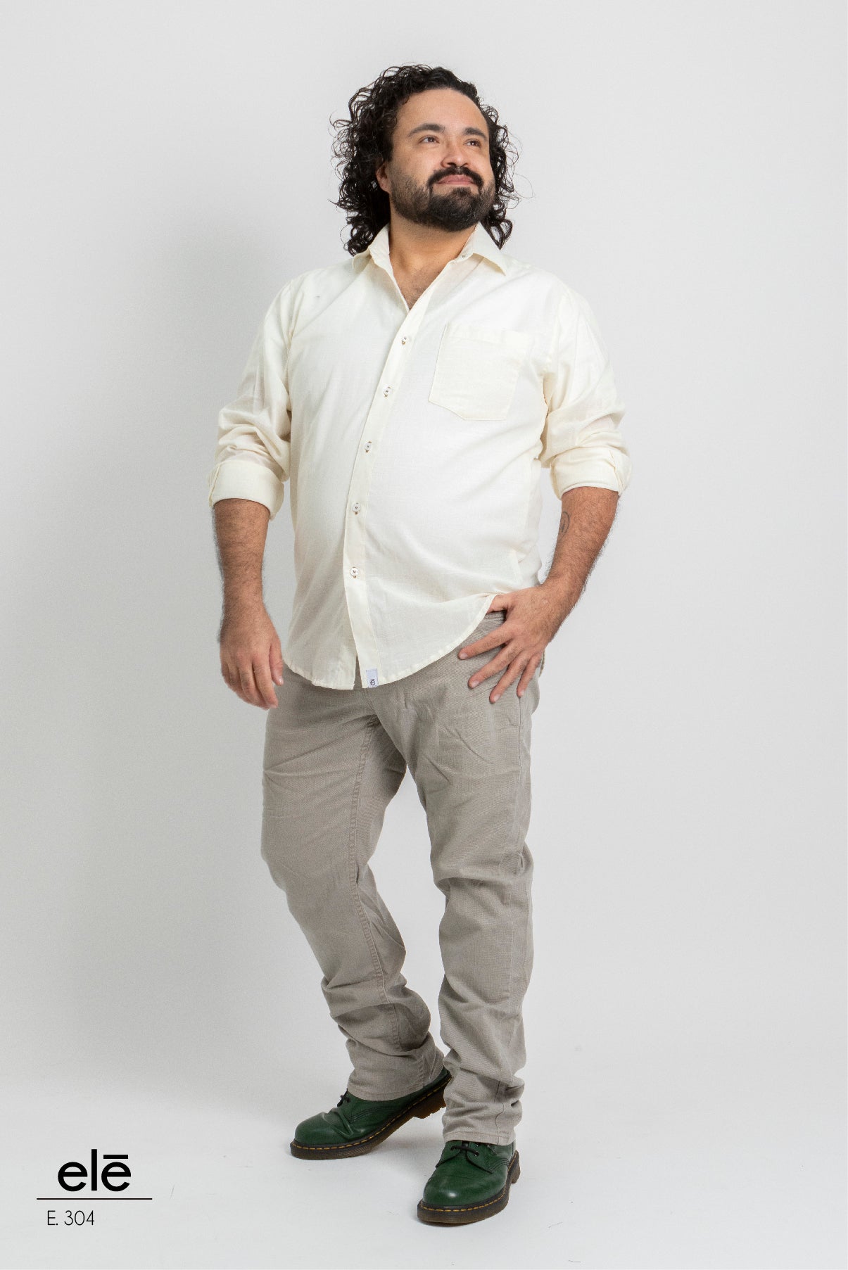 CAMISA LISA BEIGE