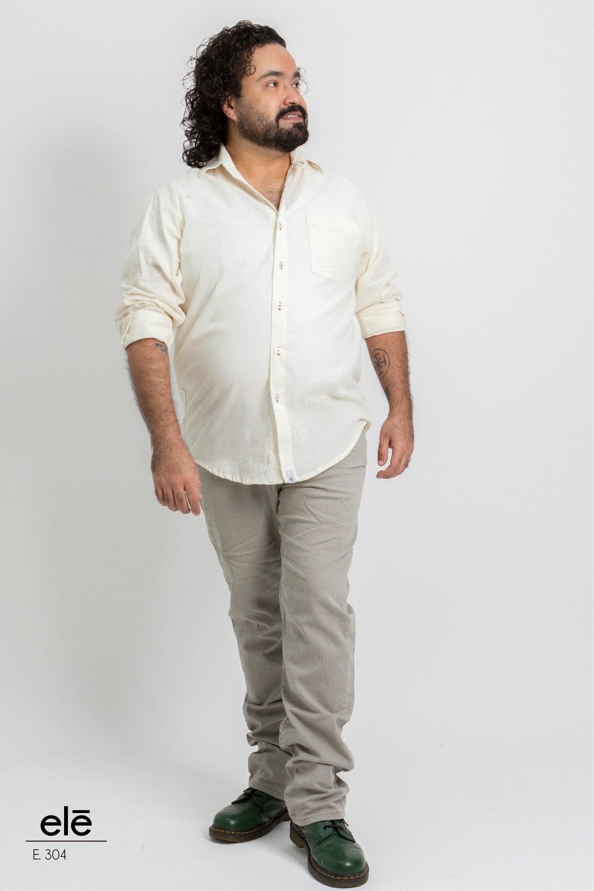 CAMISA LISA BEIGE
