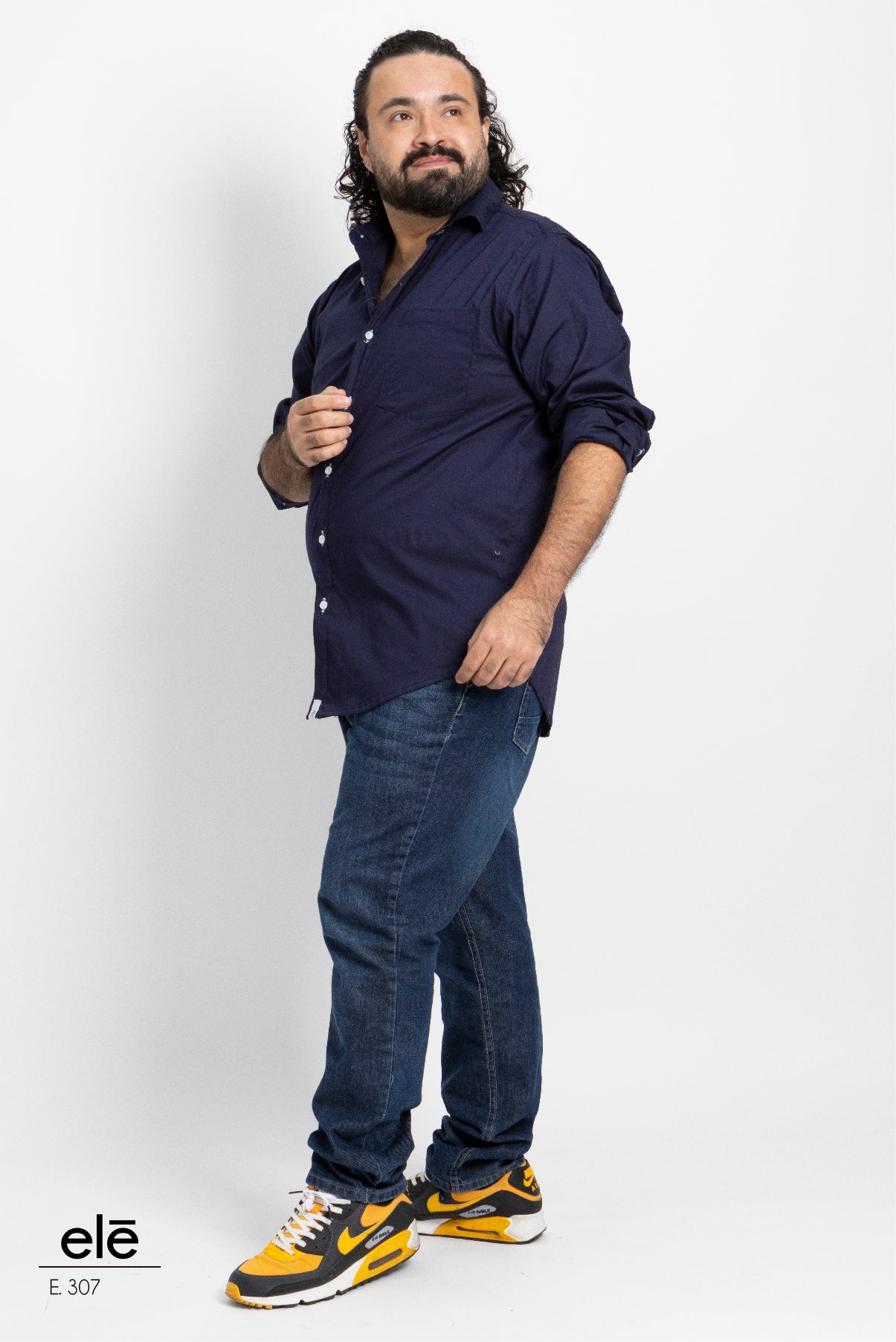 CAMISA AZUL MARINO LISA