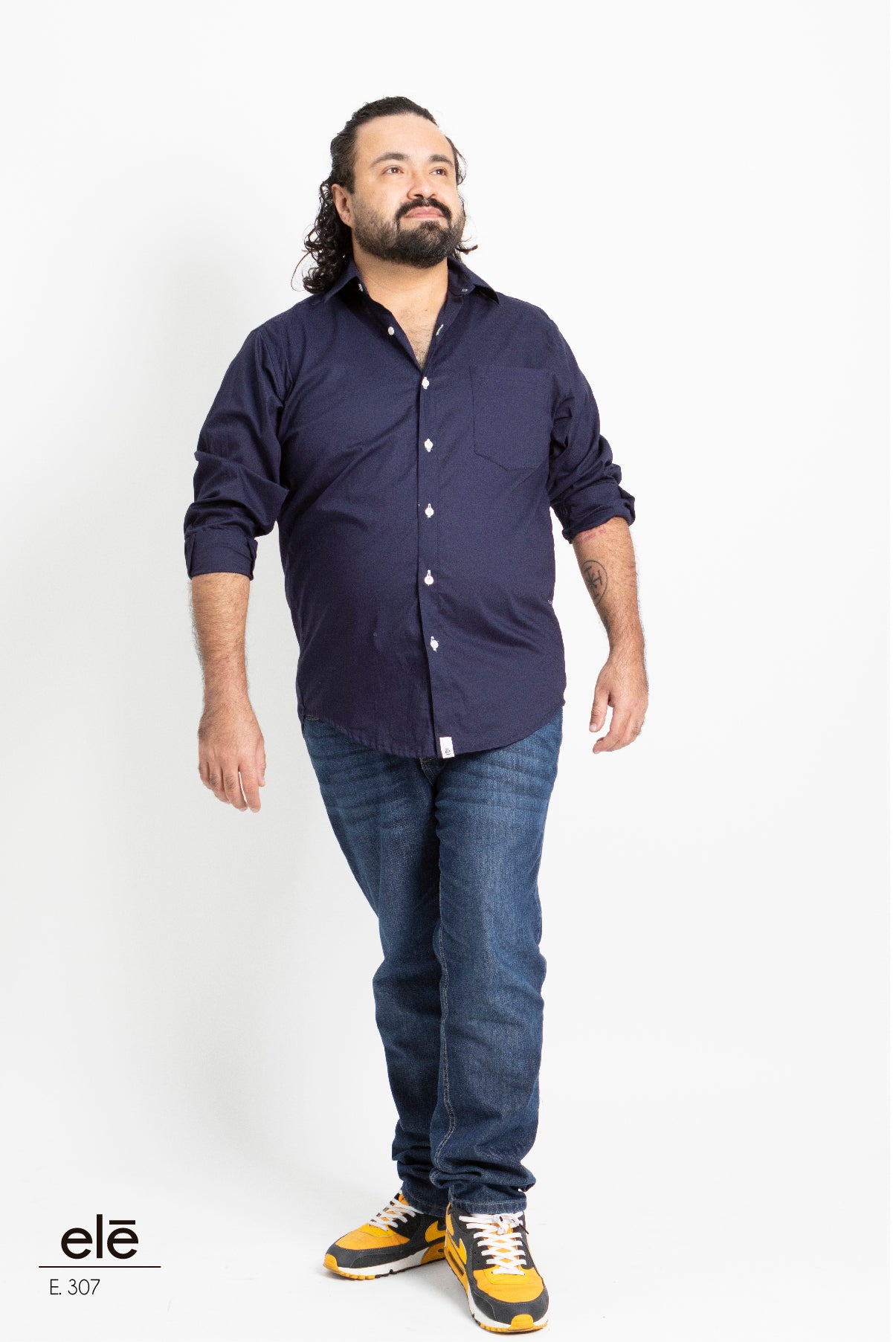 CAMISA AZUL MARINO LISA