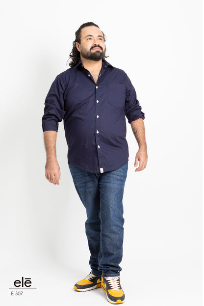 CAMISA AZUL MARINO LISA