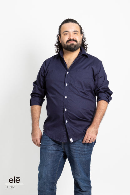 CAMISA AZUL MARINO LISA