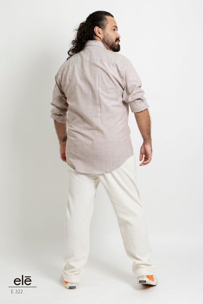 CAMISA LISA CAFE CLARO