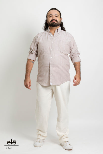 CAMISA LISA CAFE CLARO