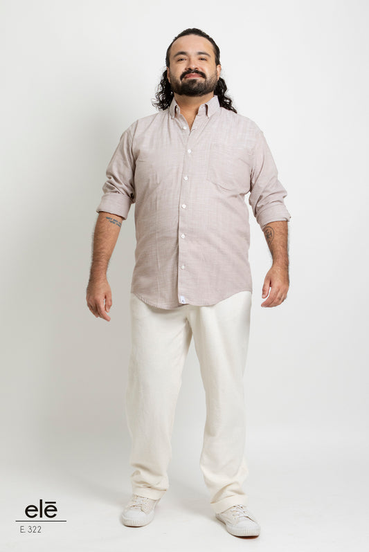 CAMISA LISA CAFE CLARO
