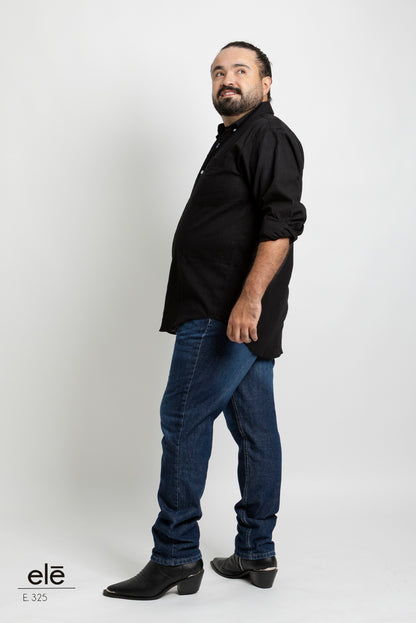 CAMISA NEGRO LISA