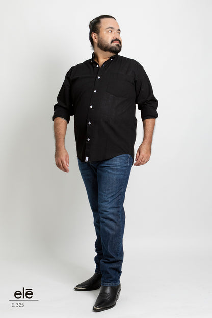 CAMISA NEGRO LISA