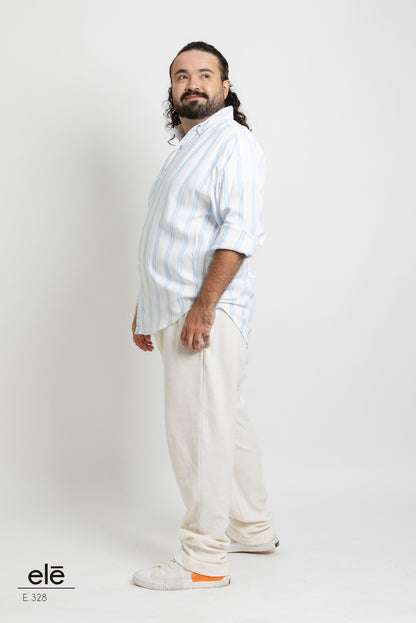 CAMISA RAYAS AZUL CLARO Y BLANCO