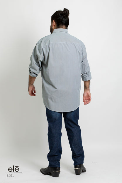 CAMISA CUADROS VERDE Y BLANCO