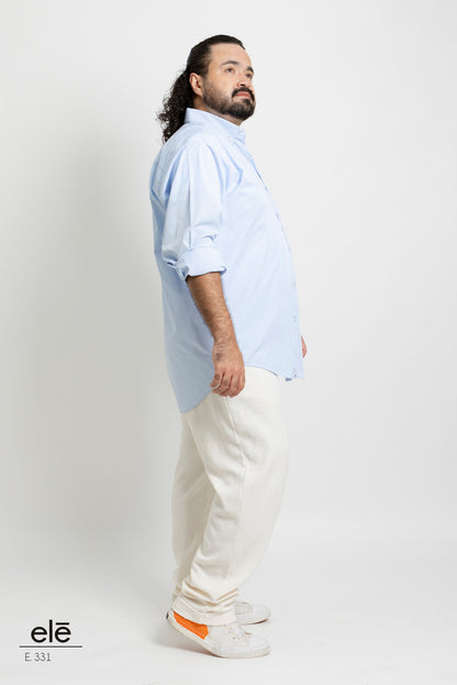 CAMISA CUADROS AZUL Y BLANCO